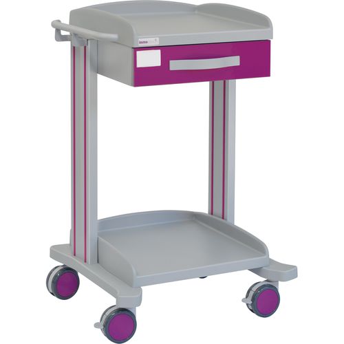 Wagen für Kliniken - 70005 - Inmoclinc - Vielzweck / 1 Schublade / 1 Regalbrett