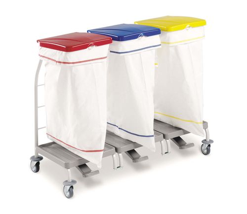 Sackhalterwagen für dreckige Wäsche - 10246 - Inmoclinc - für Kliniken / Transport / 3 Säcke
