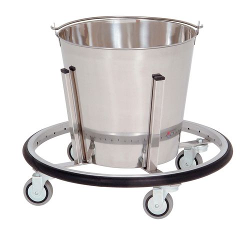 Schalenhalter zur Montage auf Rollwagen - 12L | 25123 - Inmoclinc - Edelstahl