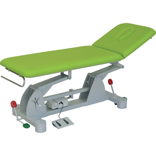 Elektrische Massageliege - 14903 - Inmoclinc - auf Rollen / mit höhenverstellbarer Rückenlehne / zweiteilig