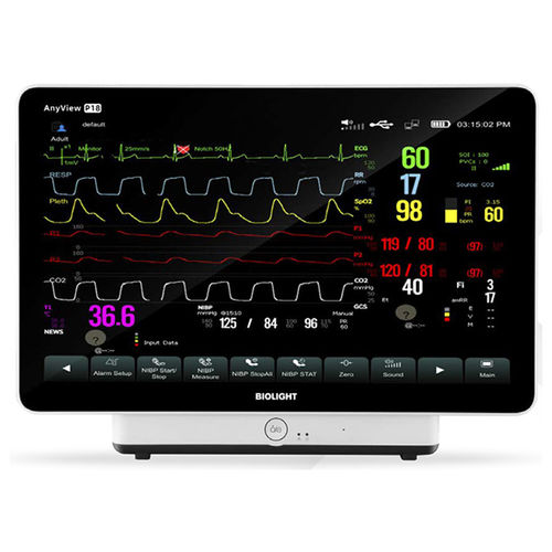 Modularer Multiparameter-Monitor - AnyView P18 - Innomed Medical - kompakt / Nacht / EKG