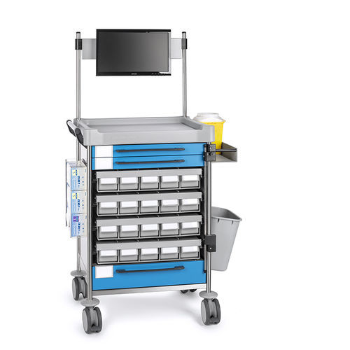 Wagen für Kliniken - 1888 B - Insausti - für Medikamente / Pflege / Edelstahl