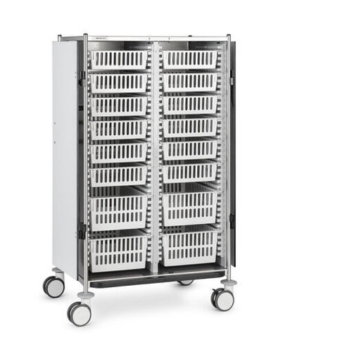 Wagen für Kliniken - 620 DN.(12)72.(4)73 - Insausti - für Transport / Edelstahl / mit Schublade