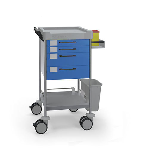 Medizinischer Wagen - Q105 B - Insausti - Pflege / Edelstahl / 4 Schubladen