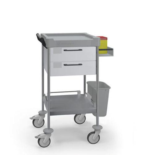 Medizinischer Wagen - Q102 W - Insausti - Pflege / 2 Schubladen / mit seitlichen Kippbehältern