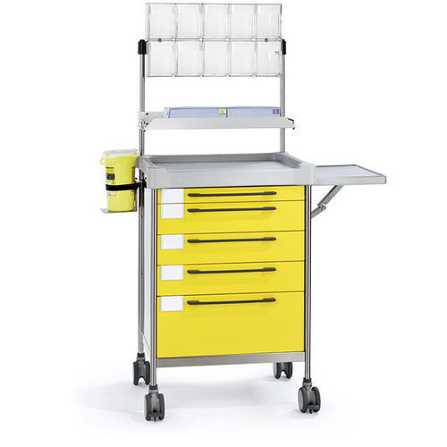 Wagen für Anästhesie - 3680 Y - Insausti - für OP-Saal / Edelstahl / Polyethylen
