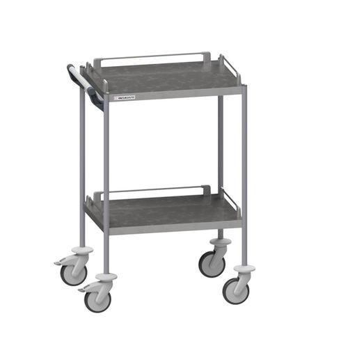 Wagen für Kliniken - 505 - Insausti - für Transport / Edelstahl / mit 2 Regalbrettern