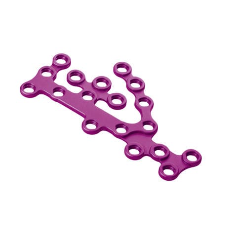 Kompressionsplatte für Calcaneum - RIMBUS - Intercus - mit Verriegelung / Metall