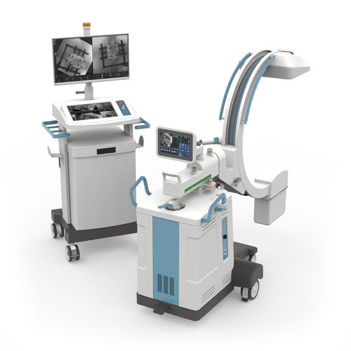 Mobiler C-Bogen - RADIUS EVO - Intermedical - mit Flachbildsensor / mit Videosäule