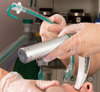 Kanüle für Intubation - 8080014 - Intersurgical  - gebogen / Latex