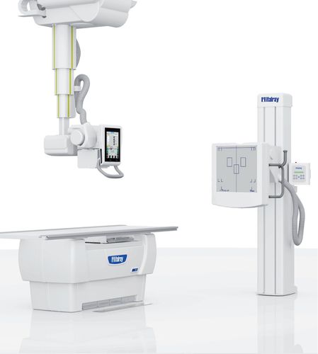 Röntgensystem - X-Frame DR2T - ITALRAY - digital / für multifunktionale Röntgenaufnahmen / mit Schwenkarm-Säulen