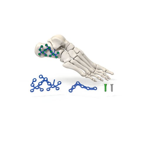 Kompressionsplatte für Calcaneum - ARIX 3.5 - Jeil Medical Corporation - mit Verriegelung / Titan