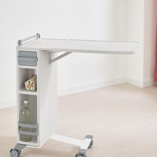 Betttisch auf Rollen - Quado - Stiegelmeyer GmbH & Co. KG - höhenverstellbar / neigbar / manuelle Bedienung