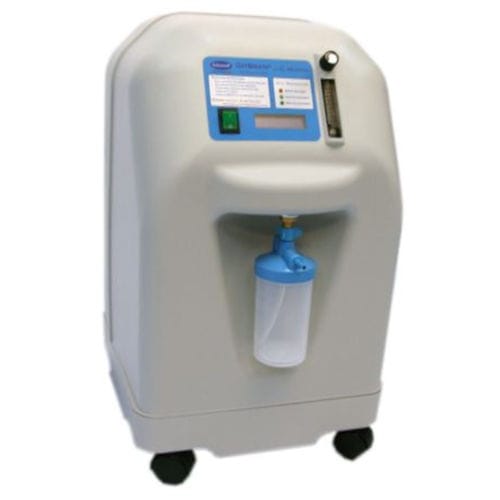 Medizinischer Sauerstoffkonzentrator - OxyBreath 10 - Kare Medical and Analytical Devices - auf Rollen / mit Dauerflow / 1-Kammer