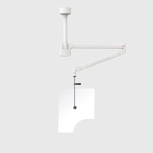 Röntgenstrahlen-Strahlenschutzschild - 354 - Kenex Electro-Medical - deckenmontiert / mit Fenster / 0.50 mm