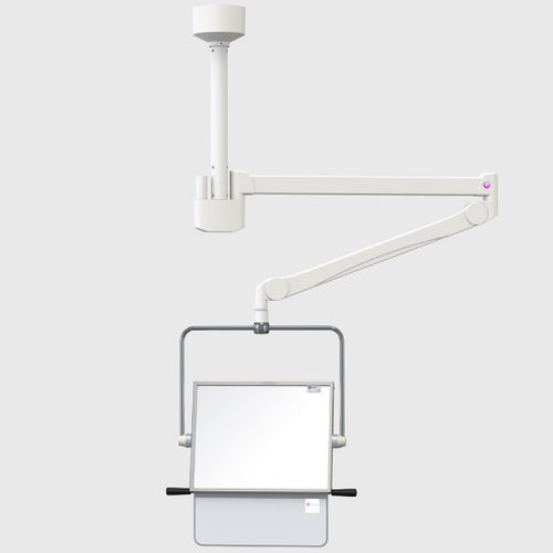 Röntgenstrahlen-Strahlenschutzschild - 350 - Kenex Electro-Medical - deckenmontiert / mit Fenster / 0.50 mm