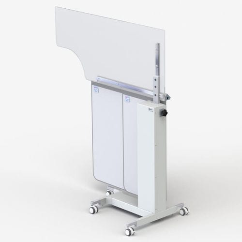 Röntgenstrahlen-Strahlenschutzschild - 326/05 - Kenex Electro-Medical - mobil / mit Fenster / 0.50 mm
