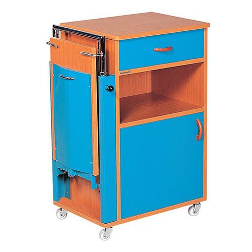 Nachttisch auf Rollen - K077 - Kenmak Hospital Furnitures  - mit eingebauter Tischplatte