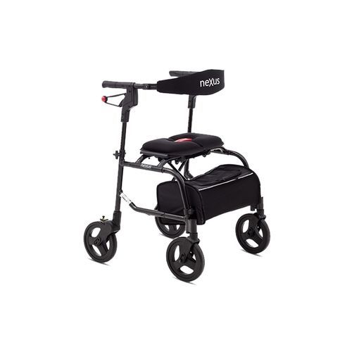 Rollator mit 4 Rädern - NEXUS-3 - Kenmak Hospital Furnitures  - mit Sitz / mit Armlehnen