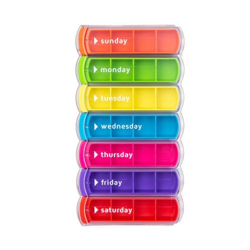 Wöchentliche Pillenbox - Mininizer Colour Rack - Kibodan A/S