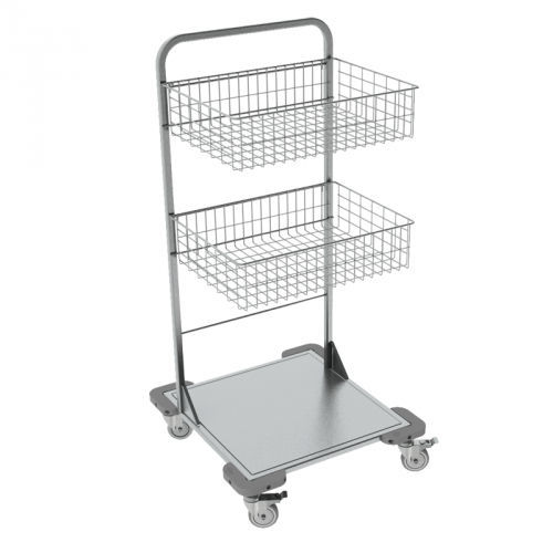 Wagen für Sterilisationskörbe - NEREZ5001 - Klaro - für Transport / Edelstahl / Kunststoff