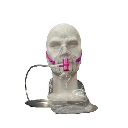 PVC-Sauerstoffmaske - Evergreen - KOO Industries - ohne Latex / hochkonzentriert / zum Einmalgebrauch