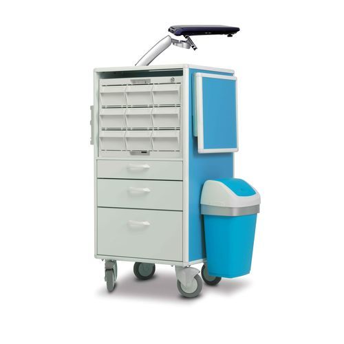 Medizinischer Wagen - Carrydose Crom - KRZ - für Medikamente / Abfall / Hilfs