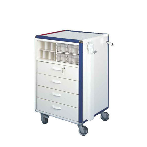 Medizinischer Wagen - PAU - KRZ - Mehrzweck / 4 Schubladen / mobil
