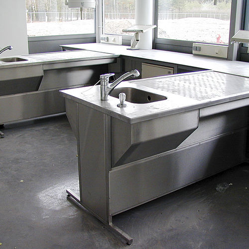 Labor-Arbeitsstation / Makroskopie - UCS-E-1500-D - KUGEL medical GmbH & Co. KG - für Probenvorbereitung / bodenstehend / Luftabsaugung nach unten