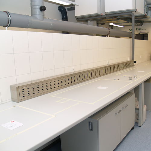 Chemieabzugshaube-Abzugshaube - RWA-1000 - KUGEL medical GmbH & Co. KG - Auslass / für Histopathologie-Labor / Tisch