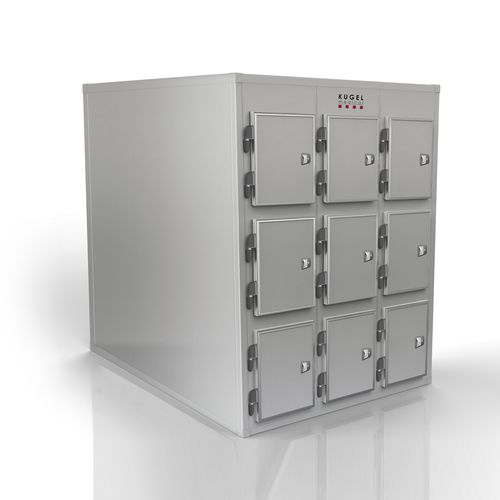 Leichenkühlzelle für Leichentragen - SMC 40/0300 - KUGEL medical GmbH & Co. KG - 3 Körper / mit Frontöffnung / modular