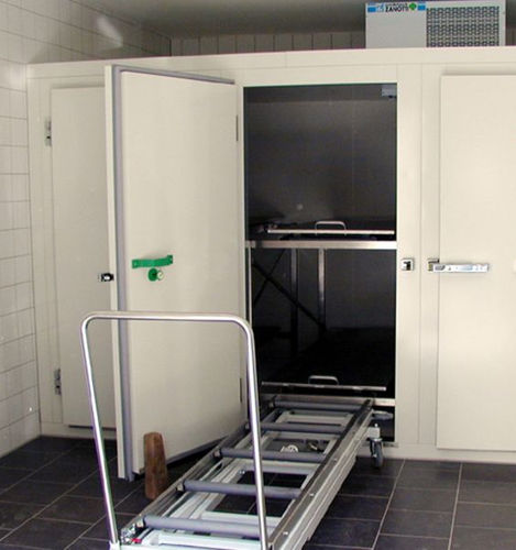 Leichenkühlzelle für Leichentragen - KZM 40/200 - KUGEL medical GmbH & Co. KG - 2 Körper / mit Frontöffnung / modular