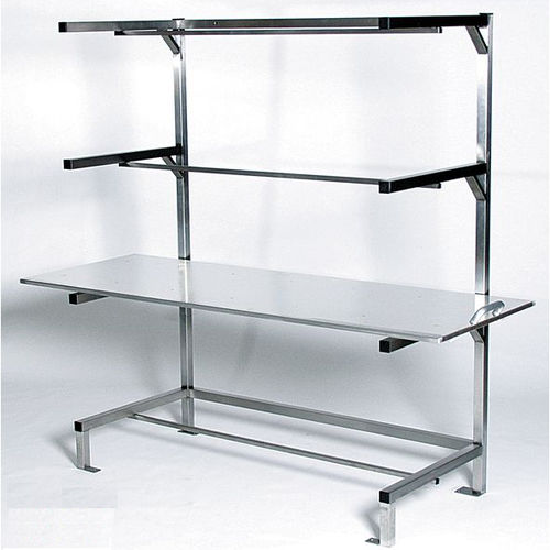 Regal / 4 Regalbretter - KRA-04 - KUGEL medical GmbH & Co. KG - Sarg für Leichenhallen / Edelstahl