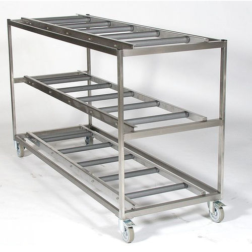 Regal / 5 Regalbretter - REF 32/750-05 - KUGEL medical GmbH & Co. KG - Sarg für Leichenhallen / mobil / Edelstahl