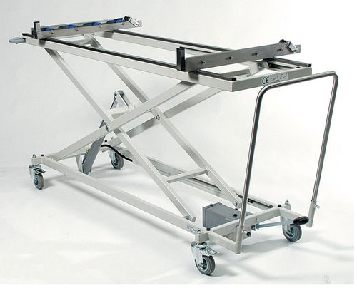 Sargwagen - HTW 50/250-R1-M-Q - KUGEL medical GmbH & Co. KG - für Transport / Edelstahl / hydraulisch
