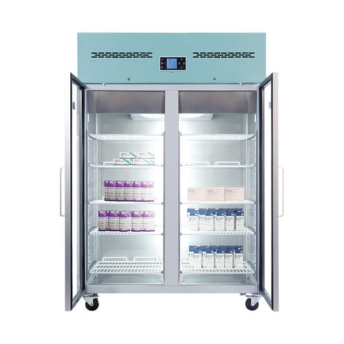 Kühlschrank für Apotheken - PGR1200UK - Lec Medical - vertikal / auf Rollen / mit 2 Türen
