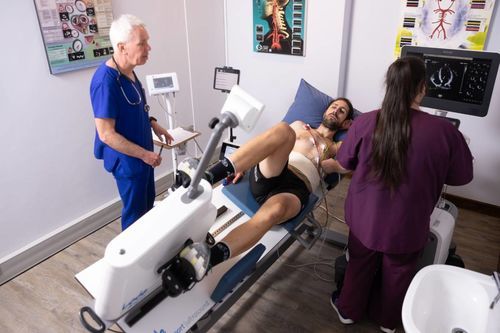Recumbent-Ergometer / für Beine - Lode - flache Rückenlage