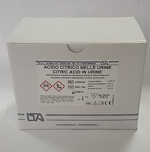 Testkit / klinische Chemie - CC00150 - LTA  - Zitronensäure / Urin / enzymatisch