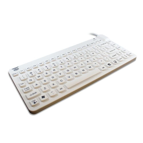 Medizinische Tastatur / mit Ziffernblock - Slim Cool  - Man & Machine Europe - Silikon / USB / wasserdicht