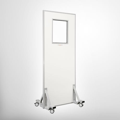 Röntgenstrahlen-Strahlenschutzschild - WD204 - MAVIG  - mobil / mit Fenster / 0.50 mm