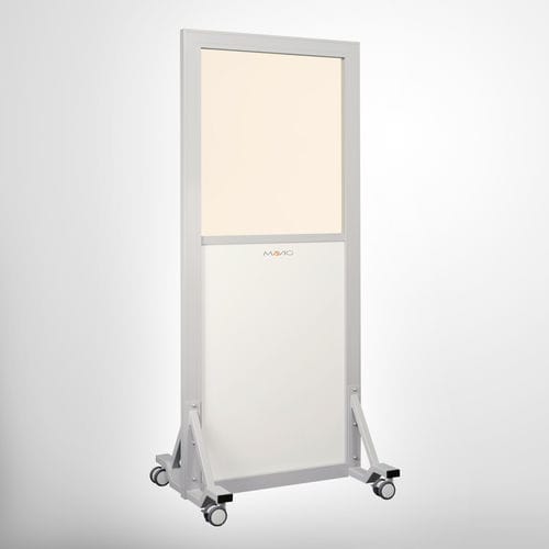 Röntgenstrahlen-Strahlenschutzschild - WD504 - MAVIG  - mobil / mit Fenster / 0.50 mm