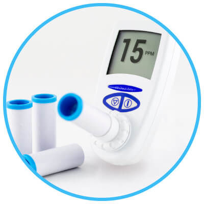 Kohlenstoffmonoxid-Atemtestgerät - CO Check Baby + - MD Diagnostics Ltd - zur Tabakentwöhnung / elektronisch / Handgerät