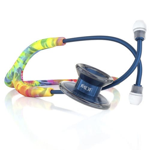 Stethoskop für Kardiologie - MD ONE® EPOCH® TIE DYE/CAPRIDIUM - MDF Instruments - für Kinder / Doppelkopf / Edelstahl