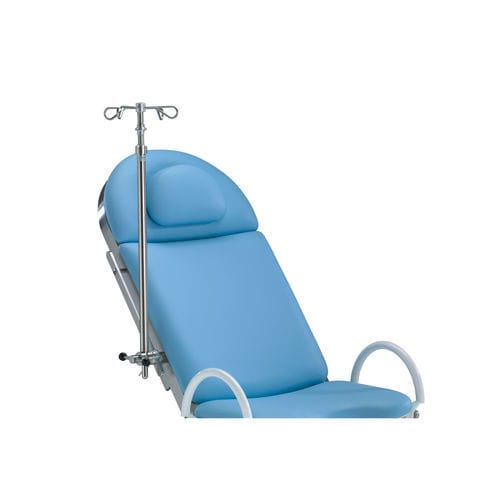 Infusionsständer auf Untersuchungstisch - 61805 - medifa - 4 Haken / Edelstahl