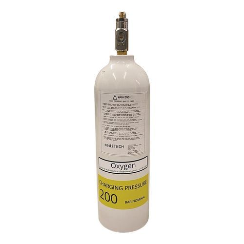 Sauerstoff-Medizingasflasche - 675-0362-00 - Meditech - weiß