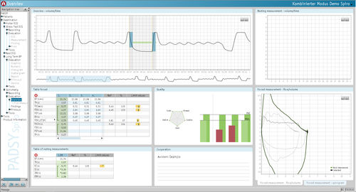 Spirometrie-Software - PADSY Spiro - Medset Medizintechnik  - Analyse / Mess