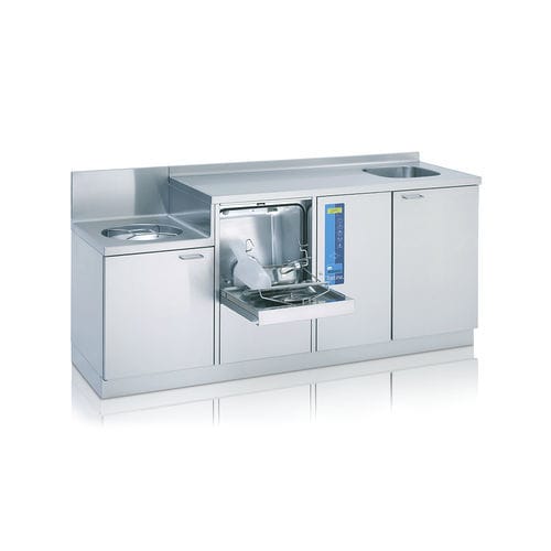 Wandmontierter Steckbeckenspüler - TopLine M2 SAN 19 B - MEIKO - kompakt / automatisch / Edelstahl