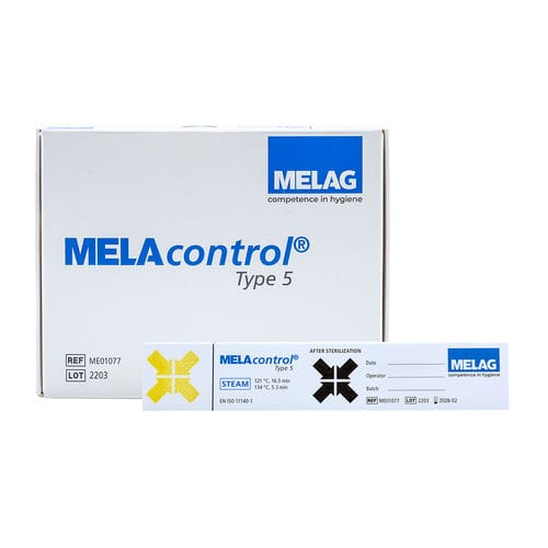 Bioindikator zur Dampfsterilisation - MELAcontrol Type 5  - MELAG - Temperatur / für medizinische Geräte