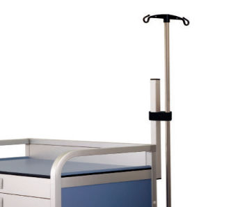 Infusionsständer auf Untersuchungstisch - 1 282 217 - Mercura Industries - 2 Haken