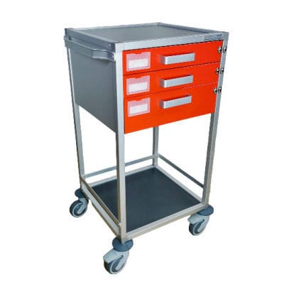Notfallwagen - Gaby Star - Mercura Industries - Pflege / 3 Schubladen / mobil